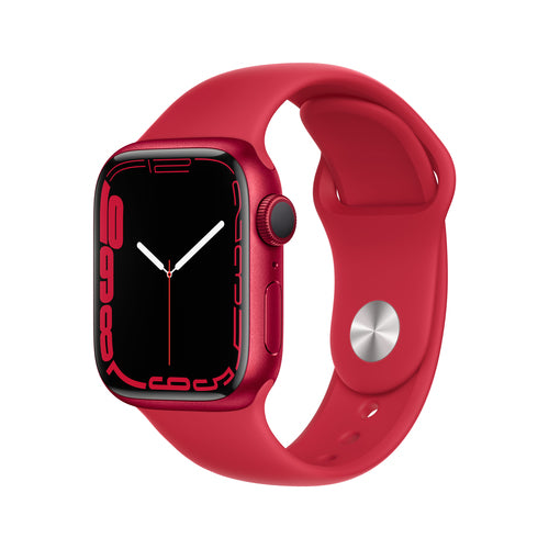 Apple Watch Series 7 41mm | GPS | Cassa in Alluminio Rosso | Cinturino Nero Loop - Ricondizionato