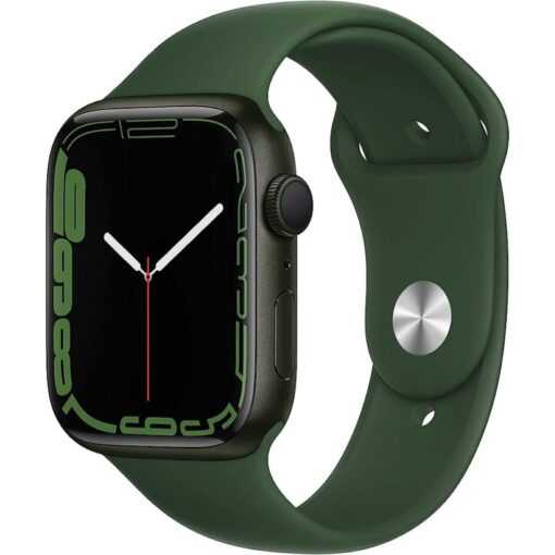 Apple Watch Series 7 45mm | GPS | Cassa in Alluminio Verde | Cinturino Nero - Ricondizionato